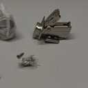 165 Degree Hinges Frameless Cabinet Hinges Hydraulic Adjustable Mounting Concealed Hinges Soft Closing Nickel-Plated Steel Buffer Dampers for Wardrobe, 1 Pair (Full Overlay)