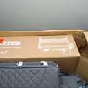 ADOVEL Baby Bassinet Bedside Crib, Pack and Play with Mattress, Diaper Changer and Playards from Newborn to Toddles, Grey