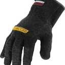 Ironclad HEATWORX REINFORCED; Heat and Cut Resistant Gloves, Palm Heat Protection Rated up to 450F, (1 Pair), Black