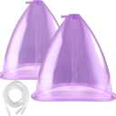 Vacuum Cupping Machine Accessories, Meifuly Premium 1800ML Extra-Large Vacuum Buttocks Lifting Butt Cups Cupping with Y Type Hose (1 Pair)