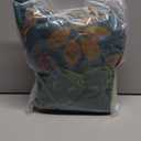 100% Organic Washed Cotton Boho Pillowcases for Skin-Friendly Set of 2-1000 Thread Thick Count, Bird Pattern Pillow Shams Cover, Soft Breathable Queen Pillow Cases,20x30 Inches-Teal