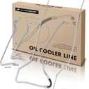 A-Premium Inlet and Outlet Automatic Transmission Oil Cooler Line Hose Assembly Compatible with Ford F-150 F150 & Lincoln Mark LT, 2006 2007 2008, 4.6L 5.4L, 4-PC Set