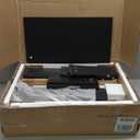 Nightstand with 3 Drawers,Fluted Bedside Table with Gold Frame,25.7" H Black Night Stand,Mid Century Modern Side Accent Table for Bedroom,Living Room