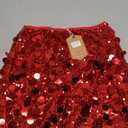 CIDER Sequin Mid Waist Sparkle Skirt Party Club Night Out Mini Skirt for Women. size: small