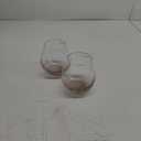 NutriChef Stemless 8 Wine Glasses 15 Ounces, Hand Blown Glasses for Home, Bar & Restaurant, Dishwasher Safe, Gift Set for Wine Lovers, Friends