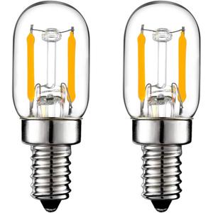 T22 T7 E12 Bulb Night Light Bulbs for Himalayan Salt Lamp,2700K 1W=15W, E12 Led Bulb,150lm, AC120V, ETL,360° , No Flicker, Candelabra Light Bulbs for Stair, Bedside, Turkish, Decoration, Desk,2Pack