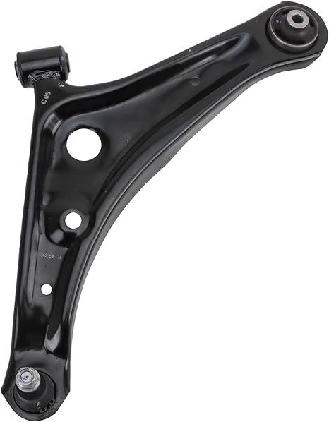 TRQ Front Left Lower Control Arm with Ball Joint Steel Compatible with 2014-2015 2017-2023 Mitsubishi Mirage 2017-2023 Mirage G4, Black