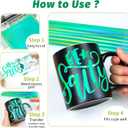 3 x GIRAFVINYL Green Holographic Vinyl, Glossy Green Holograophic Permanent Vinyl Self-Adhesive for Crafts Decal Signs Stickers,12" x 6 ft