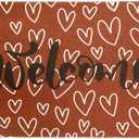 Valentine's Day Welcome Doormat Heart-Door-Mat with Anti-Slip - Valentines Outdoor Coir Front Door Mat Home Decor 17x29 Inch