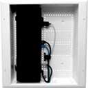 DataComm Electronics 45-8011-1P Multi-Functional Recessed Media Box with Integrated Duplex Power Receptacle For Seamless Home & Office Connectivity Solutions, In Wall Box, Hides TV Outlet & Cables
