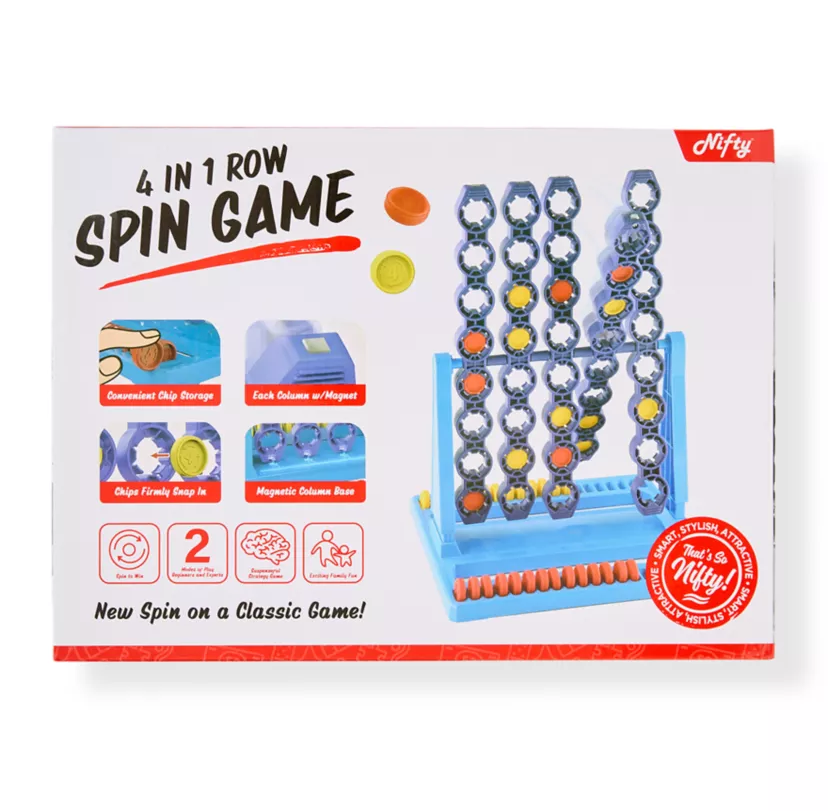 Nifty 4 In 1 Row Spin Game