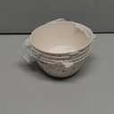 Bamboo Bowl Set of 4, 6-Inch, 20 oz Deep Cereal & Snack Bowls for Kids and Toddlers BPA-Free, Dishwasher Safe, Lightweight Alternative to Plastic or Ceramic (Confetti)