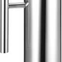 53oz/1.5L Stainless Steel Water Pitcher Metal Pitcher with Ice Guard Silver Carafe Drink Pitcher with Handle for Juice, Coffee, Milk, Iced/Hot Tea