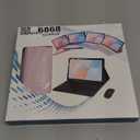 SAMTUNK for iPad mini 5 (2019) & Mini 4 (2015) Case with Keyboard for iPad mini 5th 4th Generation 7.9" - 7 Colors Backlit Keyboard Case - Built in Pencil Holder with Mouse - Pink