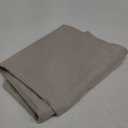 jinchan Linen Textured Room Darkening Curtain 90 Inch Long for Living Room 1 Panel Thermal Insulated Grommet Top Window Drape for Bedroom Greyish Beige Single Panel Curtain 52W x 90L