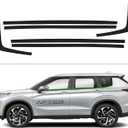 Side Window Chrome Delete Vinyl Wrap Overlay fit for 2022 2023 2024 Mitsubishi Outlander with Blackout Film Gloss Black Kits Accessories