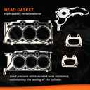 3.6 Head Gasket Set w/Bolts 2011-2016 for Jeep Grand Cherokee Wrangler, 2011-2020 for Dodge Avenger Challenger Charger Journey for Chrysler 200 300 Ram 1500 2500 3.6L Penta star V6 HS26541PT ES72467