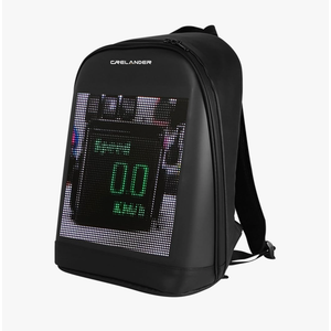 LED Backpack, 17 inch Laptop Backpack with Programmable Screen Smart Dynamic Shoulder Luggage Bag Cycling Travel Daypack Rucksack Personalized Gifts for Men Women (Black)