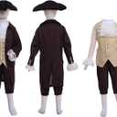 BPURB Colonial Costume Boys 18th Century American Costume, Size 14