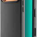 TineeOwl for iPhone 17 Pro Magnetic Case, Camera Control Button, Compatible with MagSafe, TPU, Minimalist, Slim/Thin, Grippy - Dune Series (Almost Black, iPhone 17 Pro)