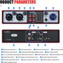 2-in-2-out USB Audio Interface, 32-Bit/384kHz DSP, 48V Phantom Power, Real-Time Monitoring, Red (NMX02)