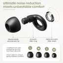 Sleep Earplugs - 45dB Highest SNR Noise Cancelling Ear Plugs for Sleeping, Side Sleepers - Ultra Soft Reusable Silicone Hearing Protection for Snoring, Travel, Concerts & Noise Sensitivity