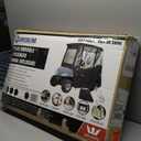 Greenline Eevelle USA Golf Cart Enclosure 2 Passenger Golf Car Cover Heavy Duty, 300D Waterproof DS (68" L x 40" W x 64" H) - Driving Enclosure - Bunker Sand