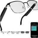 Ai Smart Glasses Bluetooth 5.4 with Translation for Men Women 160+Languages Color-Change Lens Power by Chat GPT Assistant Free App Translator Glasses Meeting,Driver,Travel