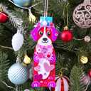 Winlyn 24 Sets Valentine's Day Dog Ornaments Decorations DIY Valentine Puppy Craft Kits Foam Bookmark with Heart Dog Valentine Stickers for Kids School Classroom Activities Party Favors Gift Exchange