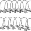 2 x 12pcs Arched Pto Pin, 1/4" x 2-3/4", Silver, for PTO, Farm, Lawn, Hitches, Garden