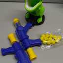 Dinosaur Shooting Toys for Kids 3-5 Years, Movable Target Shooting Games with 2 Air Pump Launcher, Interactive Competition Game Gift for Boys and Girls Ages 3 4 5 6 7 8 Years Old