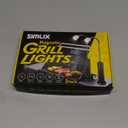 SIMLIX Grill Light Gifts for Men: 2 Pack LED Barbecue Lights for Outdoor Grill, Unique Grilling Gifts for Dad Husband Mens Gifts for Valentines Day, Smoker Grilling Accessories for Night BBQ