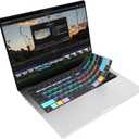 JCPal Final Cut Pro Shortcut Guide Keyboard Cover for Apple MacBook Pro 14 inch (M1-M5) and MacBook Pro 16 inch (M1-M4) and MacBook Air 13 inch and MacBook Air 15 inch (M2-M4) (US-Layout)