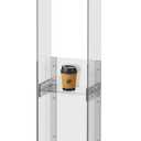 Acrylic Podium Stand with Storage Shelf, 45.5" Modern Clear Lectern with Reading Platform for Classroom, Weddings, Conference, Concert, Professional Presentation Podiums (White)