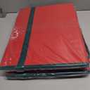 2 x Christmas Figurine Storage Box & Nutcracker Storage Containers with Visible Lid for 15-inch Collectibles, Large Holiday Ornament Decor Organizer Keeps 8 Figurines, Xmas Decoration Storage Box, Red