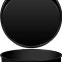 2 Pcs Silicone Cake Pan Round Baking Cake Molds Non-stick Quick Release Suitable for Cheesecake Puddings Party Favors(Black,10 Inches)