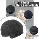 Black Afro Wig with Bangs Short Curly Wigs for Black Women 70s Soft Afro Wig Men Natural Looking Curly Hair Wigs with Bangs 10 Inches Black Puff Synthetic Hair for Daily Party Use