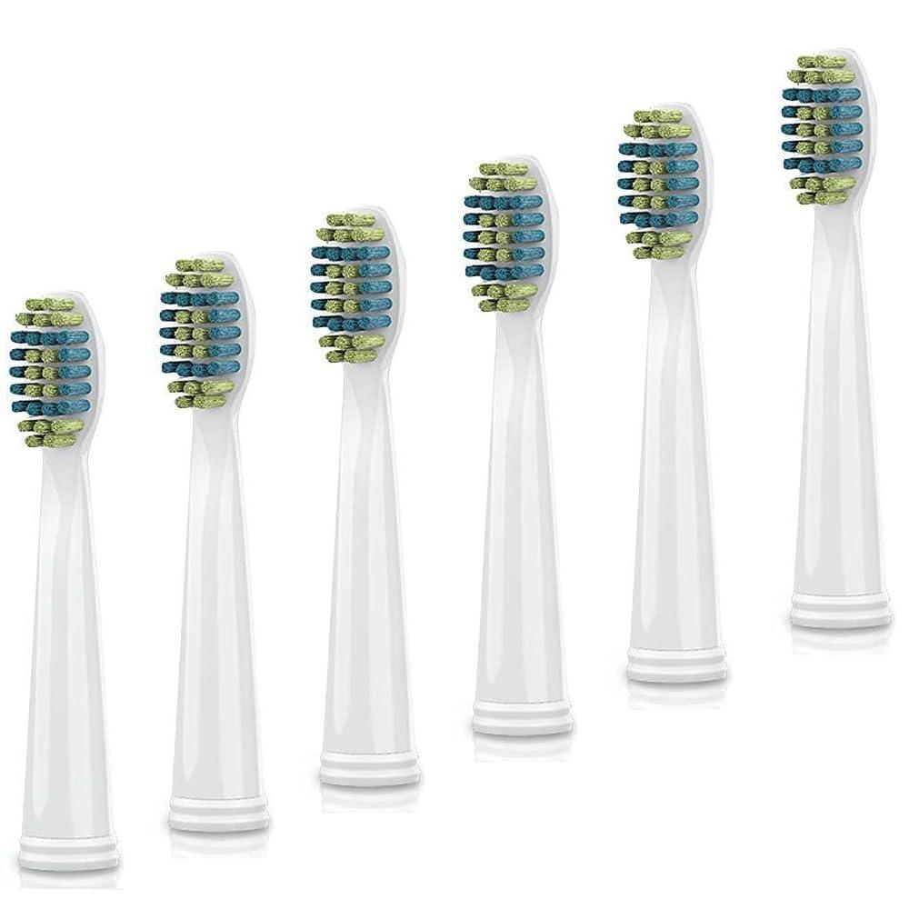 Voom Sonic  Pro 3/Pro 5 Replacement Heads | Pack of 6 Replacement Brushes | Advanced Bristle Technology| Soft DuPont Nylon Bristles | Oral Care