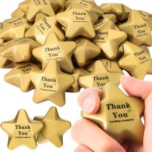 Deekin 72 Pieces 1.6 Inch Star Stress Balls Mini Foam Stress Relief Toys for Teens, Adults, Student Prizes, Party Bag Fillers(Thank You Style) Deekin 72 Pieces 1.6 Inch Star Stress Balls Mini Foam Stress Relief Toys for Teens, Adults, Student Prizes, Party Bag Fillers(Thank You Style)