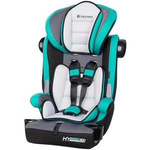 Baby Trend Hybrid SI 3-in-1 Combination Booster Seat, Hoboken Teal – Side-Impact Protection, 3-Stage Growth Design, Adjustable Headrest, Cushioned Comfort