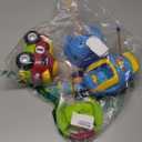 Prextex 2 Pack Cartoon Remote Control Cars for Toddlers - Police Car and Race Car with Steering Wheel Controllers and Lights - Different Frequencies So Both Can Race Together - Toddler Gift 18+ Months