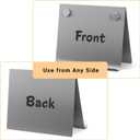 Magnetic Bulletin Board with Stand – Small Dry Erase Memo Board – Tabletop Metal Easel for Magnet Display – 10x8 Inches + 2 Magnets
