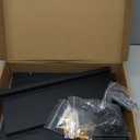 Lwenki Key Holder for Wall, Decorative Key and Mail Holder with Shelf Has Large Hooks for Bags, Coats, Umbrella – Paulownia Wood Key Hanger with Mounting Hardware (9.8”W x 6.7”H x 4.2”D)
(Black)