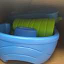 Step2 Rain Showers Splash Pond Water Table, Kids Water and Sand Activity Sensory Playset, Summer Outdoor Toys, 13 Piece Water Toy Accessories, For Toddlers 1.5+ Years Old, Blue & Green