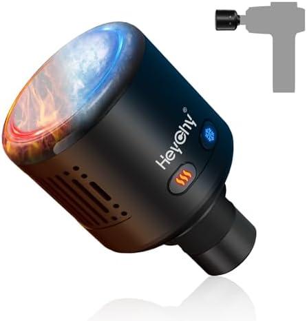 HEYCHY Massage Gun Head with Heat and Cold,Relief Muscle Pain Massage Gun Accessories,Deep Tissue Sports and Fitness Massager Heads,Rechargeable Massager Head,2025 Gifts for Man&Women