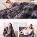 Super Soft Fluffy Faux Fur Sherpa Fleece Blankets Queen Size for Bed, Bedroom Decor Winter Big Blankets Thick Warm, Fuzzy Plush Heavy Bedding Cozy Gifts for Women Men Mom Dad, 90" x 90"