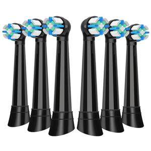 Replacement Heads Compatible with Oral B IO 2/3/4/5/6/7/8/9/10/Deep Clean Series Electric Toothbrush, Brush Heads Compatible with Oral B IO (7 Black)