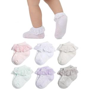 Marchare Baby Lace Socks 3 Pack, 6-12M