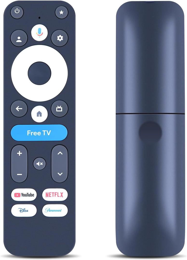 Voice Replacement Remote Control for onn 4K Pro Streaming Device 100135769 (2024), Compatible with ONN Google TV 4K Pro/Plus Streaming Box (Black)