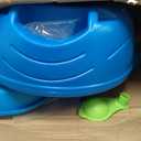 Step2 Rain Showers Splash Pond Water Table, Kids Water and Sand Activity Sensory Playset, Summer Outdoor Toys, 13 Piece Water Toy Accessories, For Toddlers 1.5+ Years Old, Blue & Green